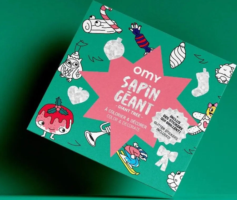 OMY Christmas Tree Giant Poster & Stickers