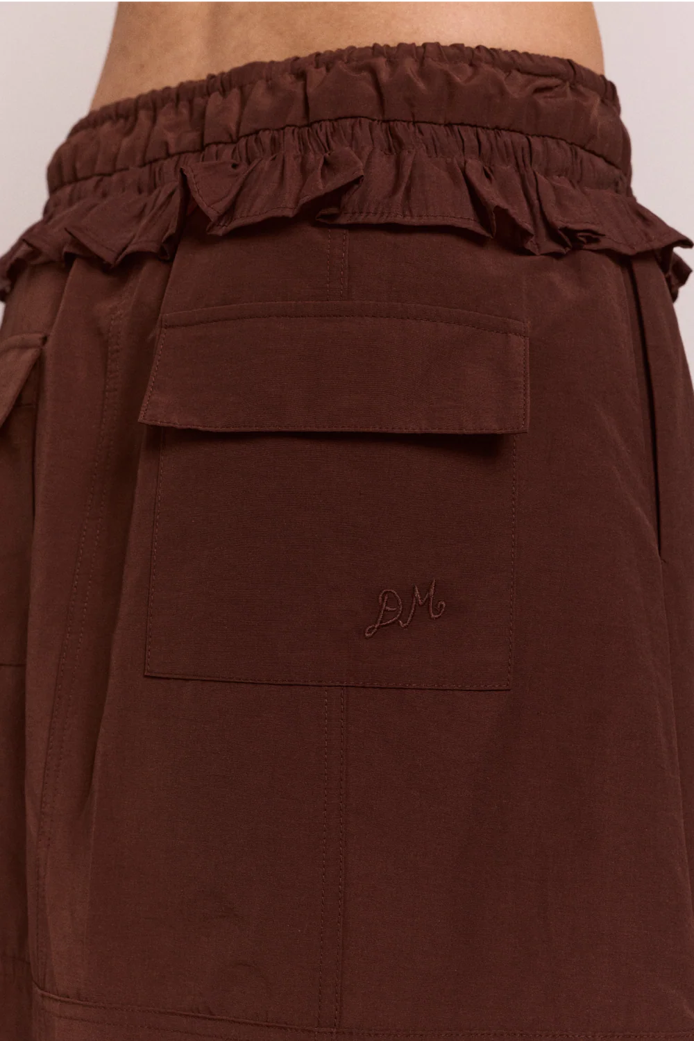 Amber Panel Midi Skirt - Chocolate