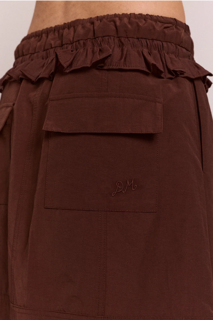 Amber Panel Midi Skirt - Chocolate