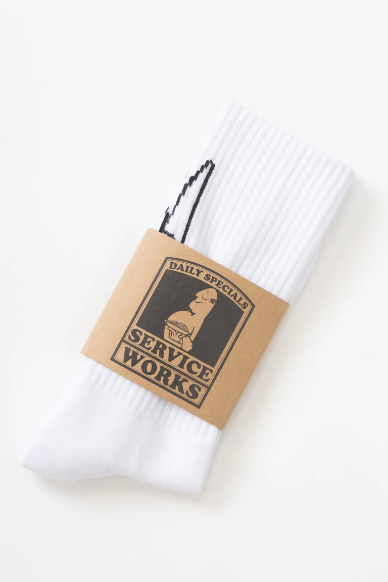 Knife & Folk Socks - White