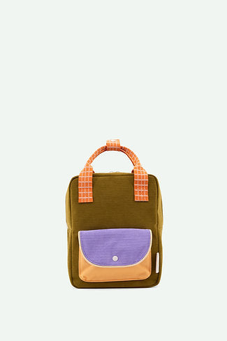 Backpack Small Farmhouse Corduroy/Solid Green