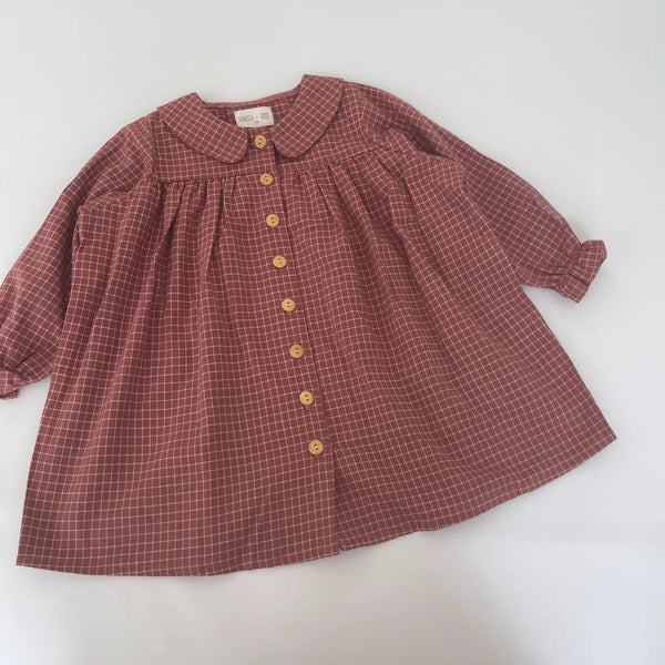 Hunter + Rose Sofia Dress Berry Check