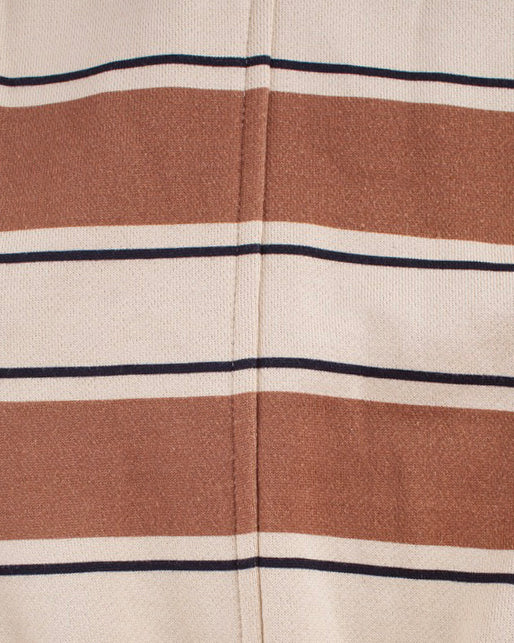 Gerald Trousers Choc + Ruby Stripe