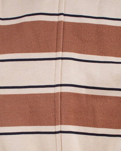 Gerald Trousers Choc + Ruby Stripe