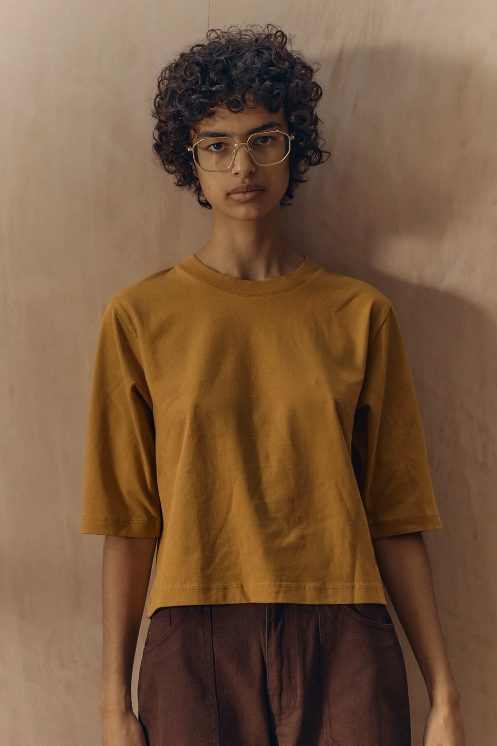 Boxy Tee: Mustard