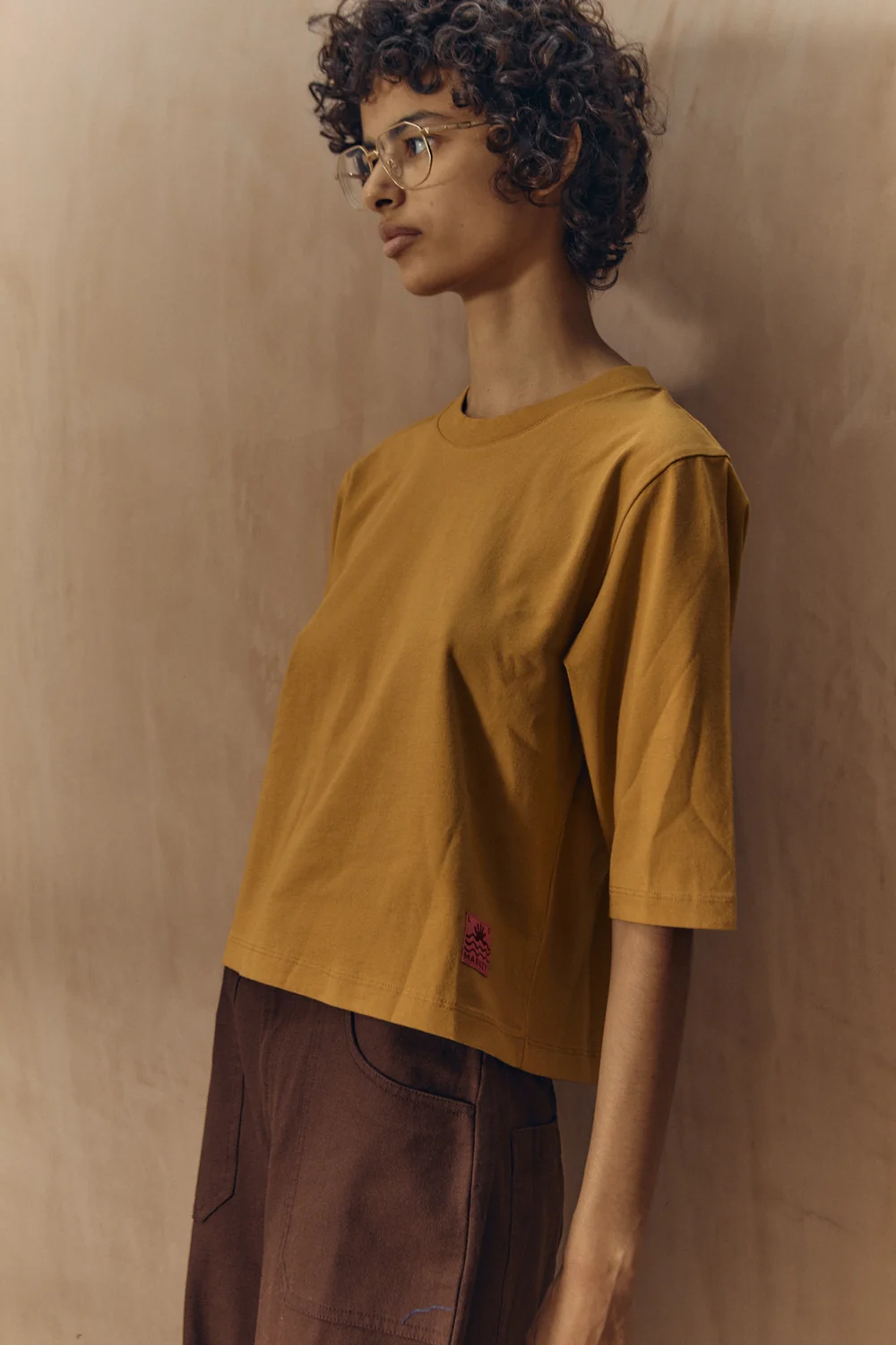 Boxy Tee: Mustard