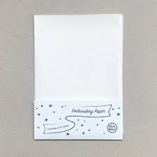 Water Soluble Embroidery Paper