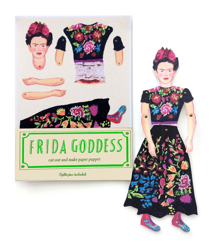 Frida Kahlo Cut Out and Make Puppet