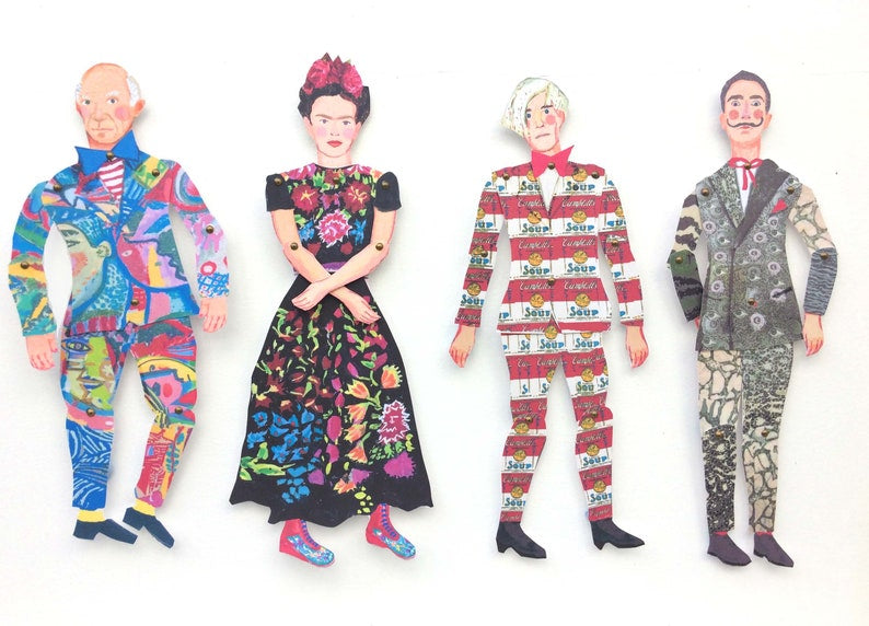 Frida Kahlo Cut Out and Make Puppet