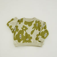 Smiley Splodge Print Sweater