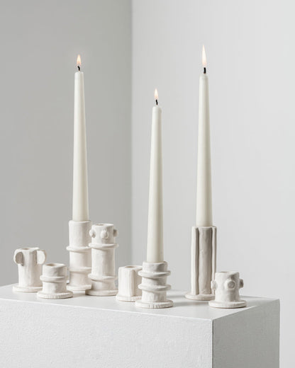 Beige Molly Candle Holder 02  - Single