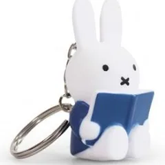 Miffy with Book Keyring - Blue