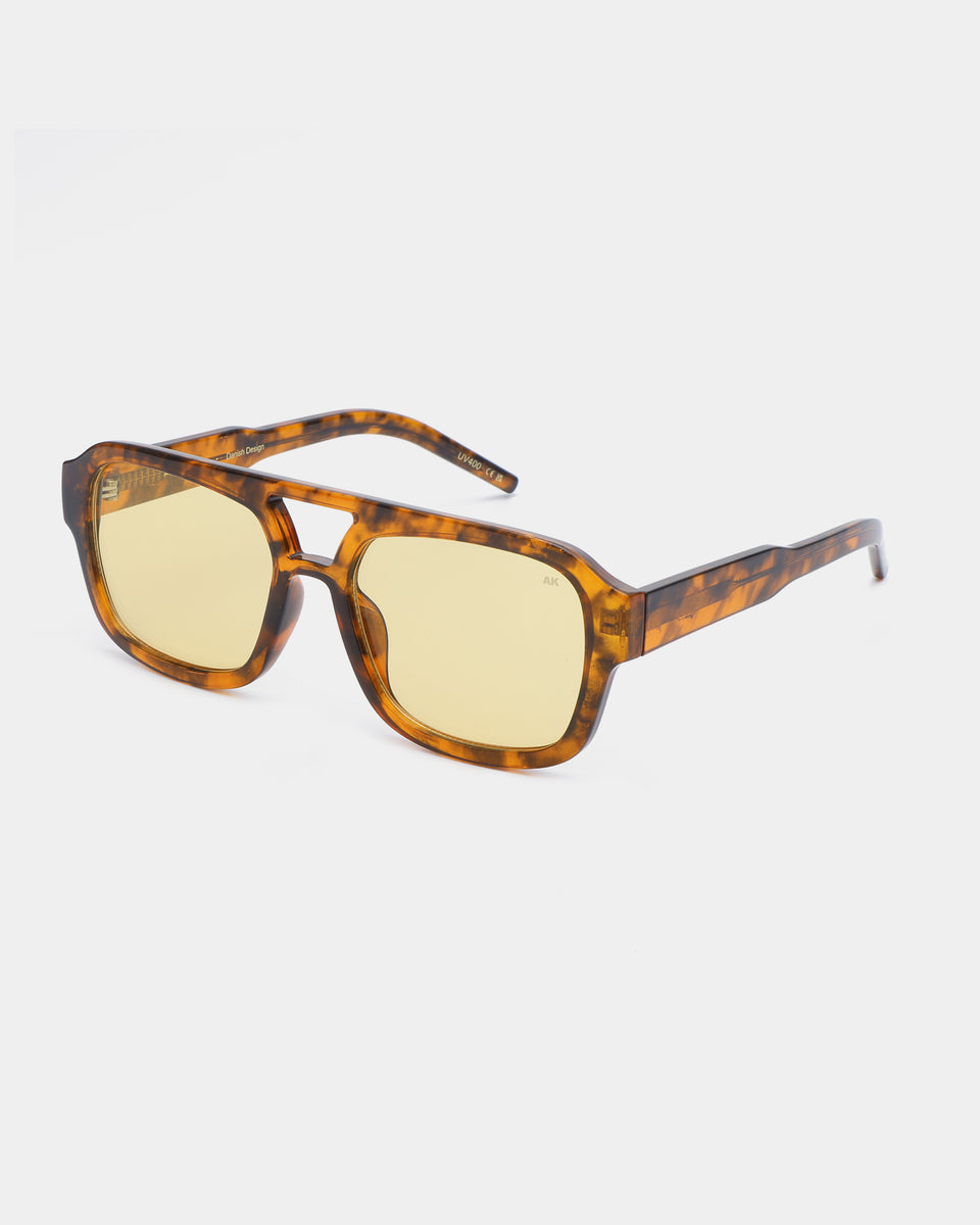 Kaya Sunglasses - Havana (Yellow Lens)