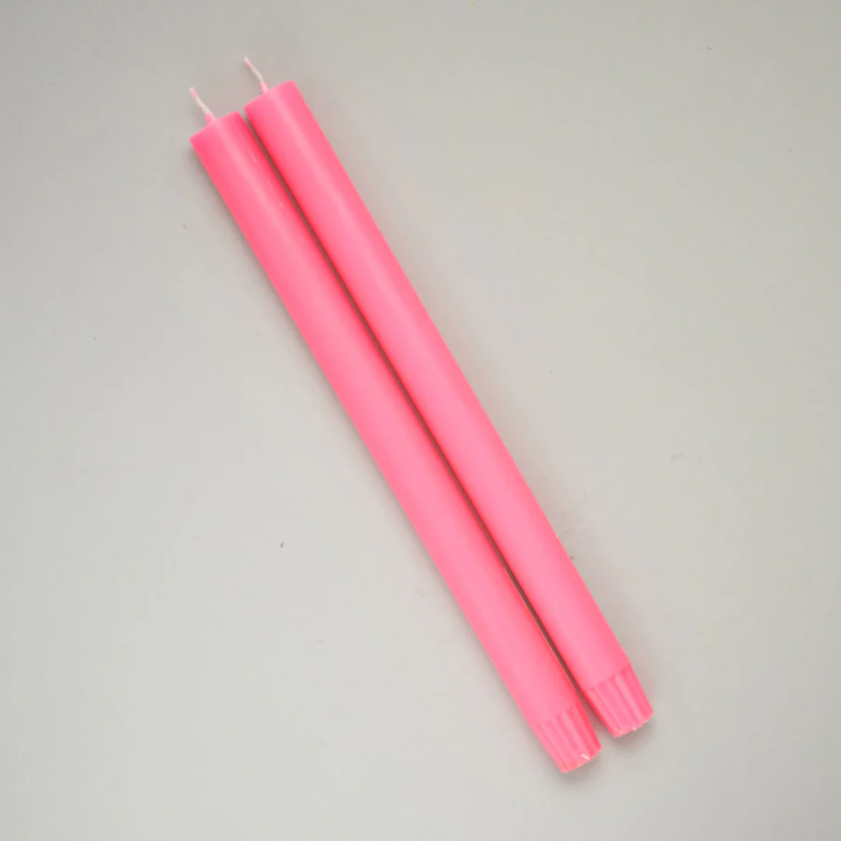 Dining Candles - Fluoro Pink