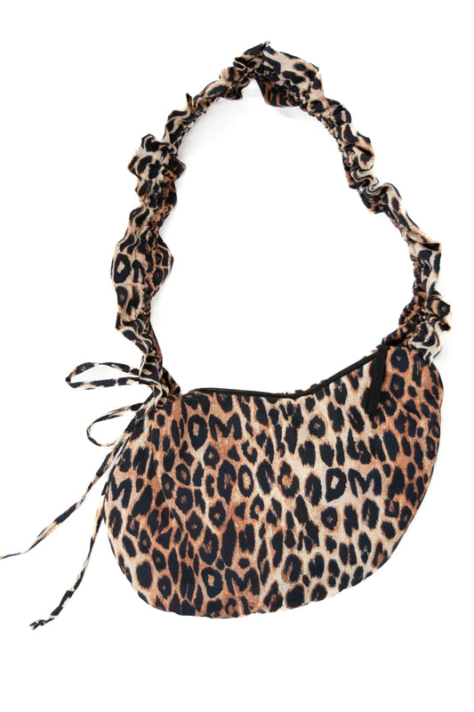 Ruched Kidney Bag - Leopard Print