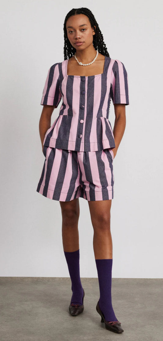 Rafe Shorts - Blue Pink Stripe