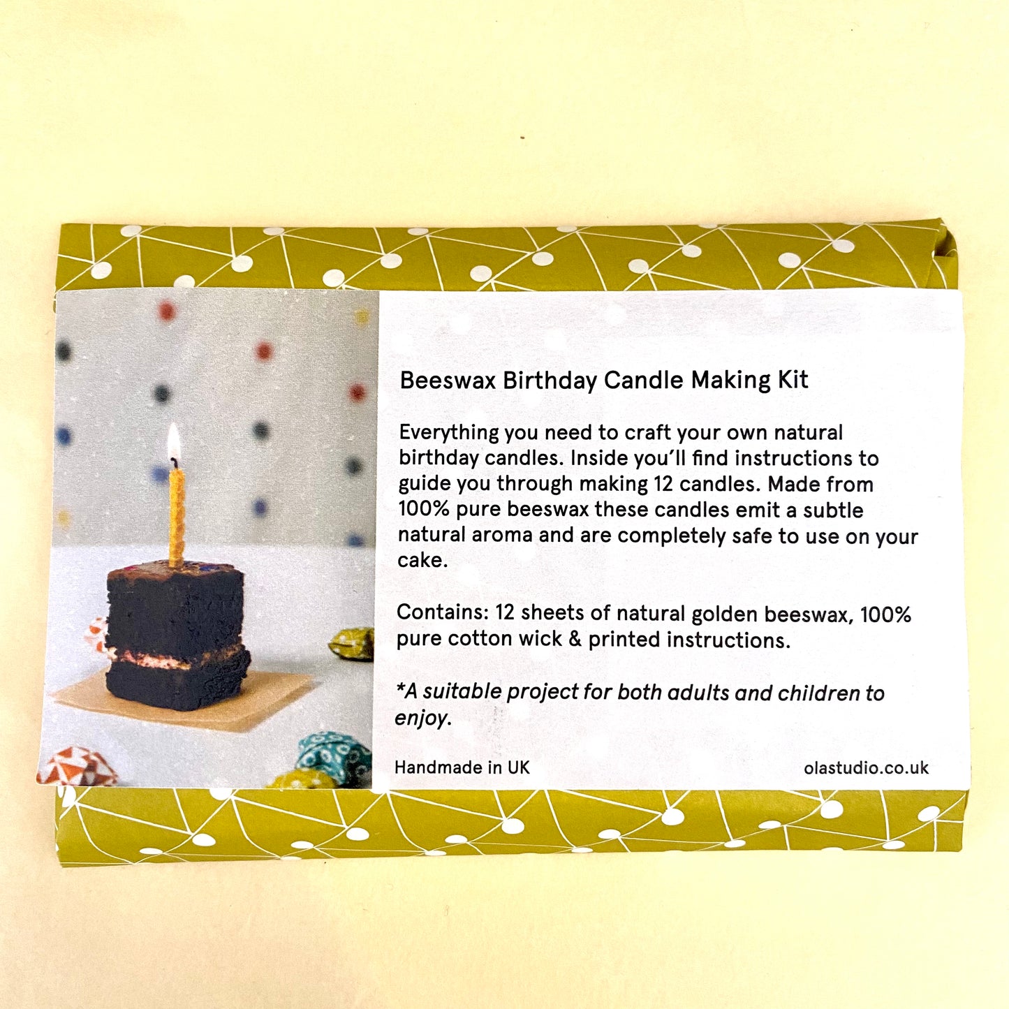 Beeswax Birthday Candle Making Kit