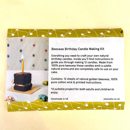 Beeswax Birthday Candle Making Kit