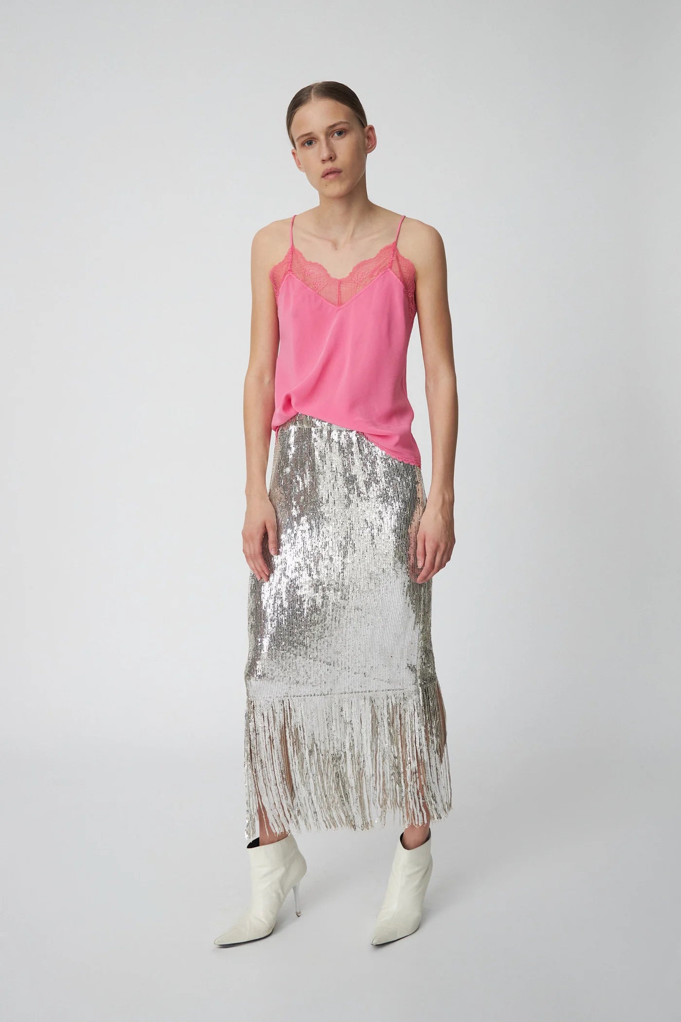 Sequins Fringes Skirt