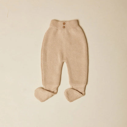 Afon Knitted Leggings - Oat