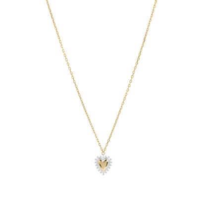 Bravery Heart Necklace - Gold Plated