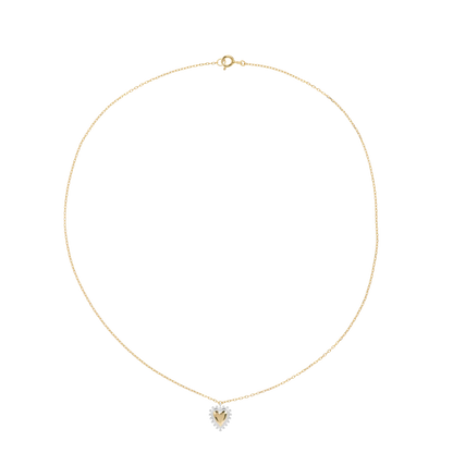 Bravery Heart Necklace - Gold Plated
