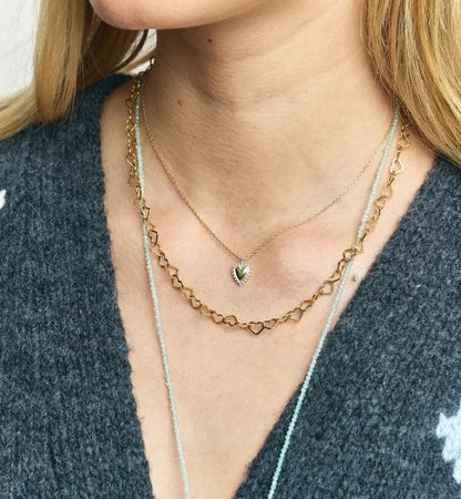 Bravery Heart Necklace - Gold Plated