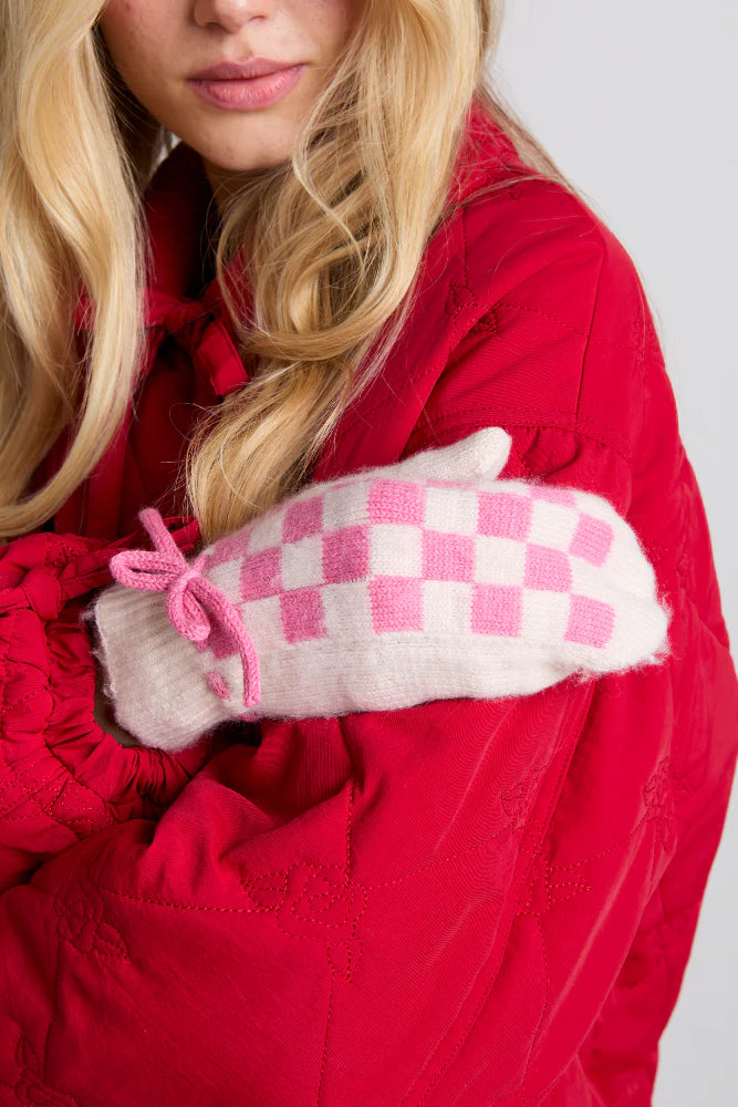 Mittens - Fluffy Gingham