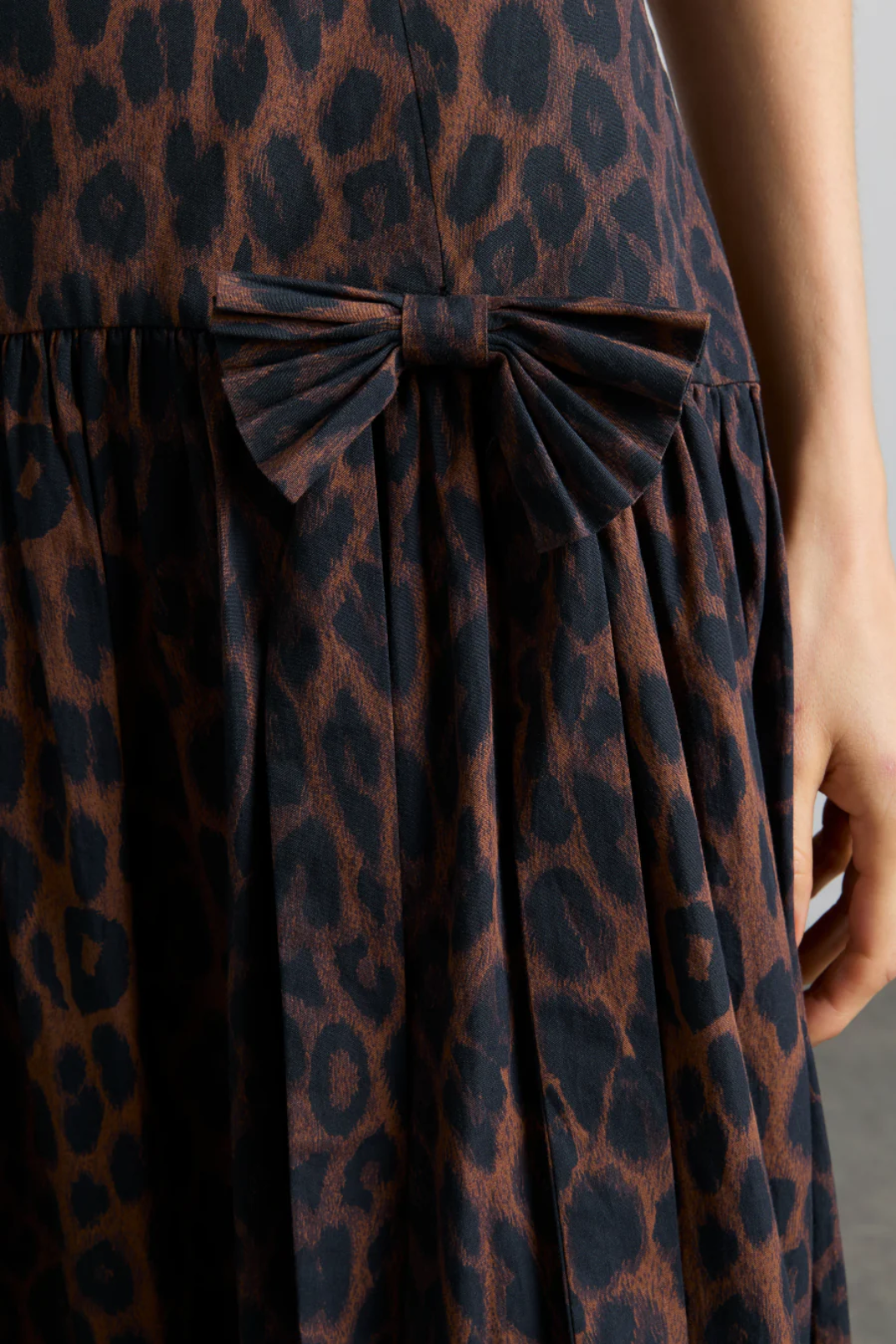 Persephone Midi Dress - Dark Leopard