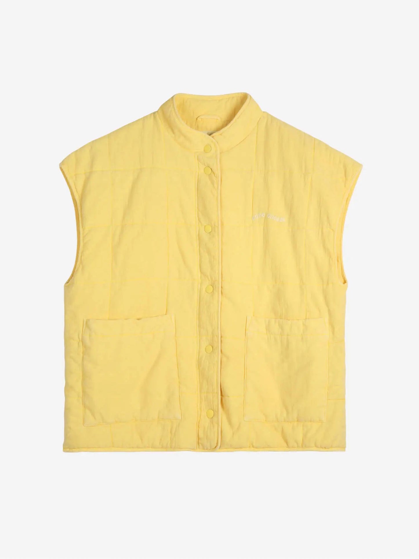 Washed Cotton Vest - Yellow