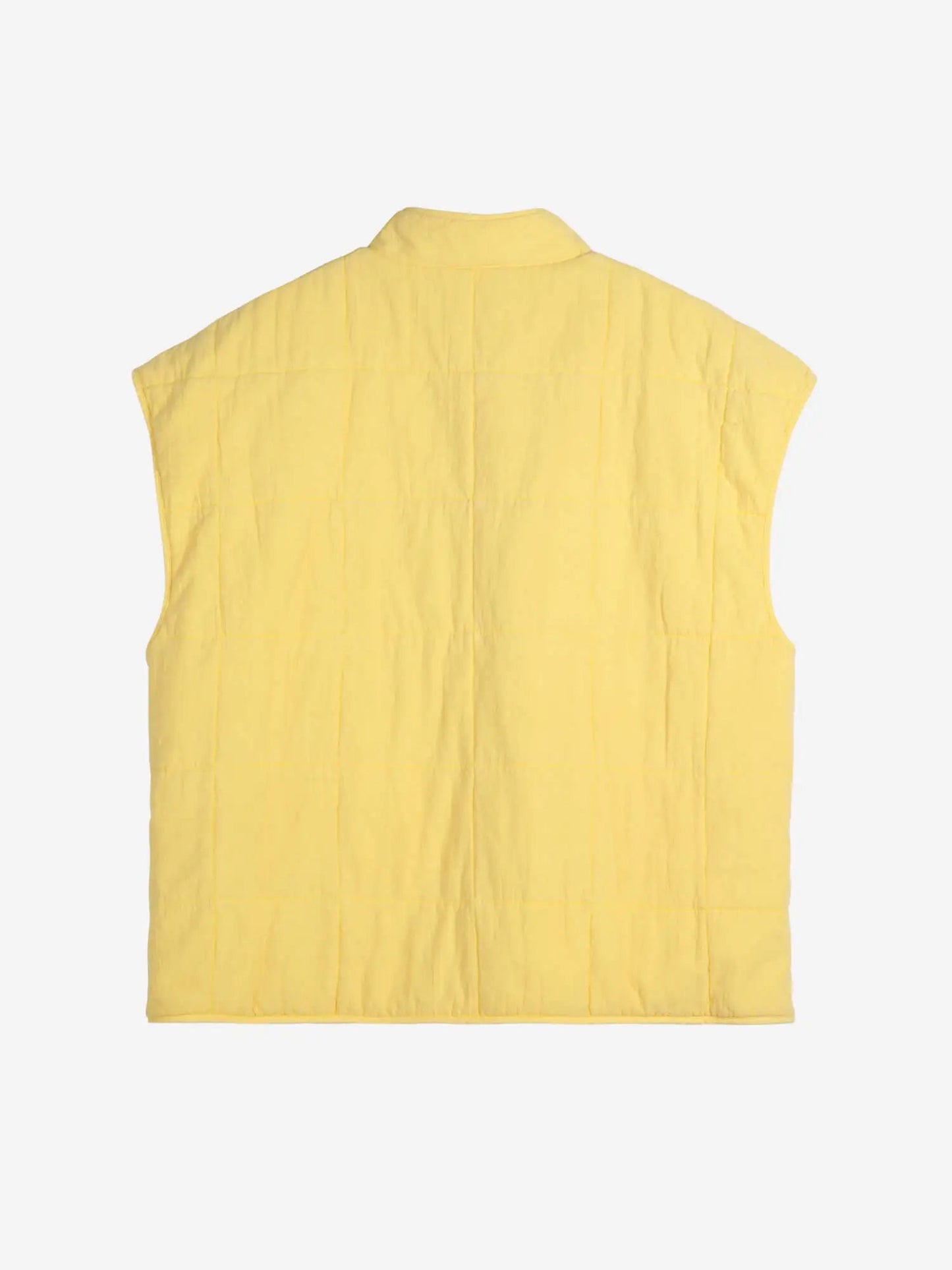 Washed Cotton Vest - Yellow