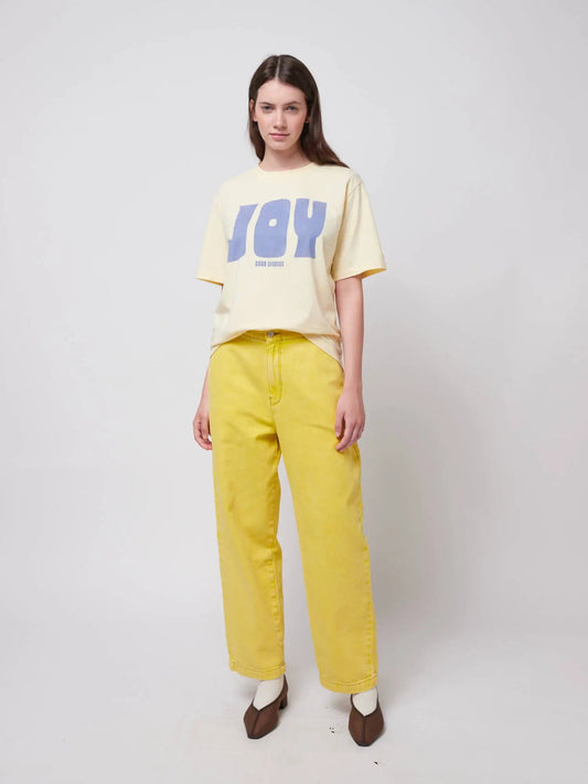 Washed Relaxed Fit Jeans - Yellow