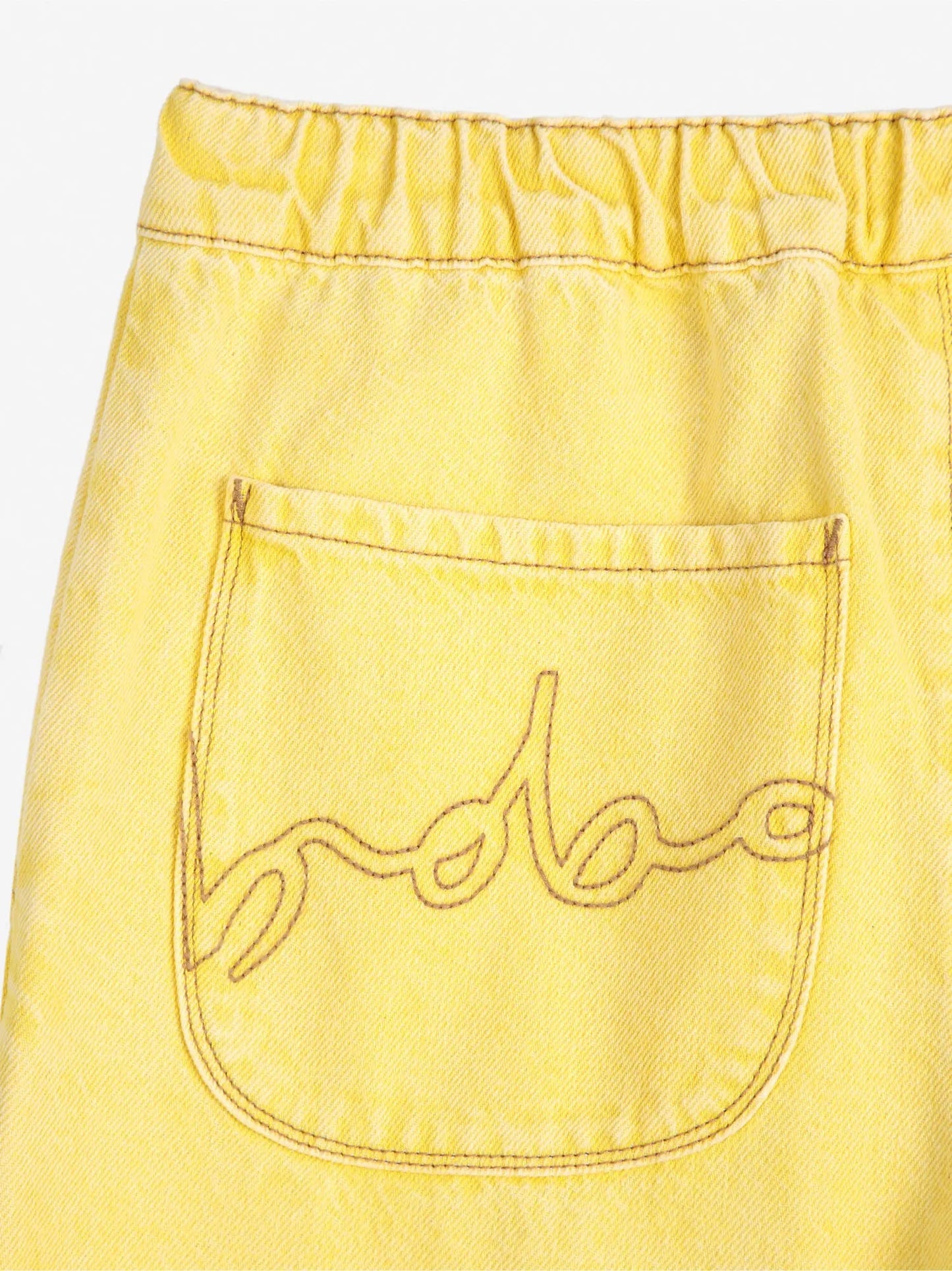 Washed Relaxed Fit Jeans - Yellow