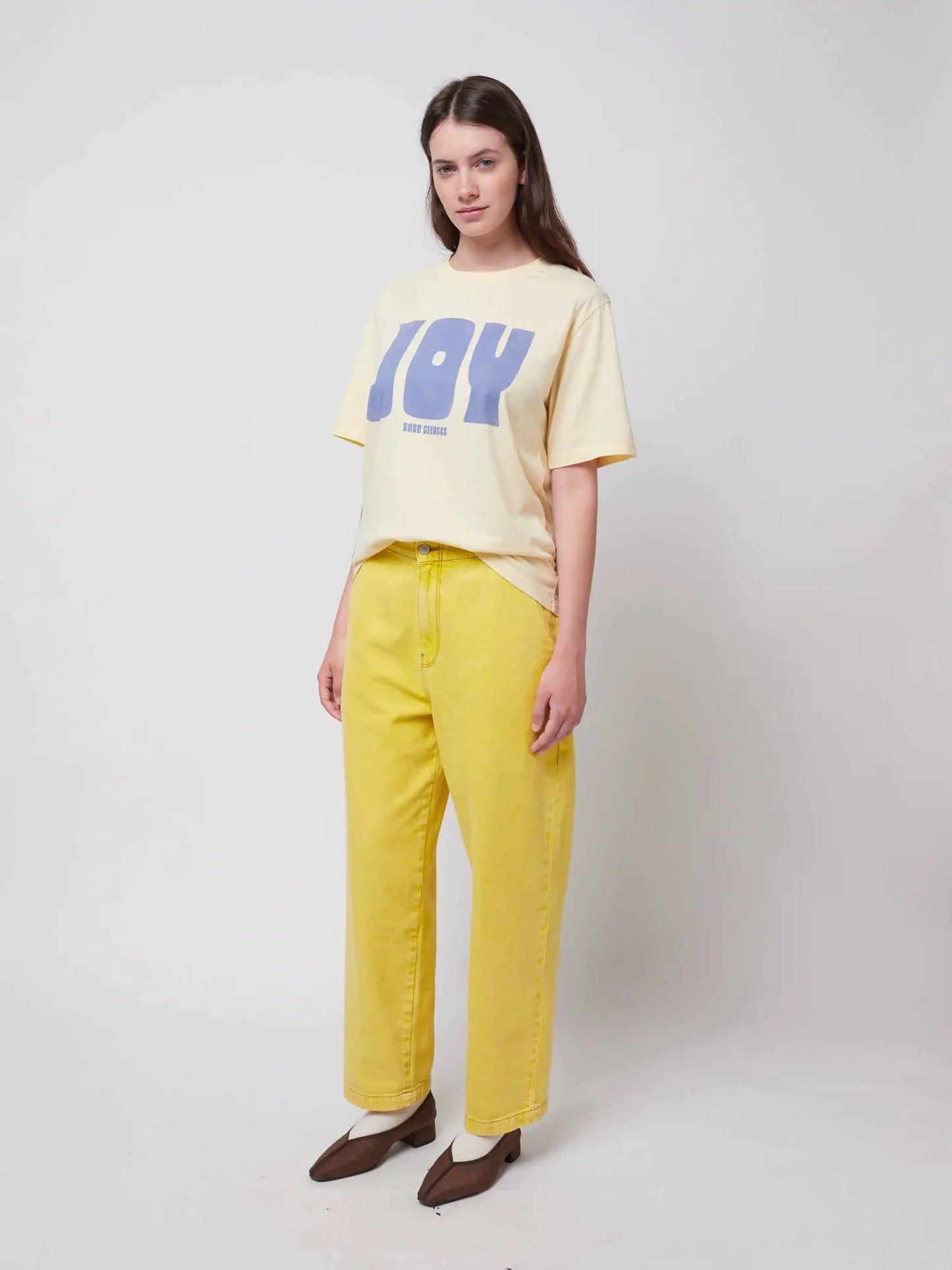 Washed Relaxed Fit Jeans - Yellow