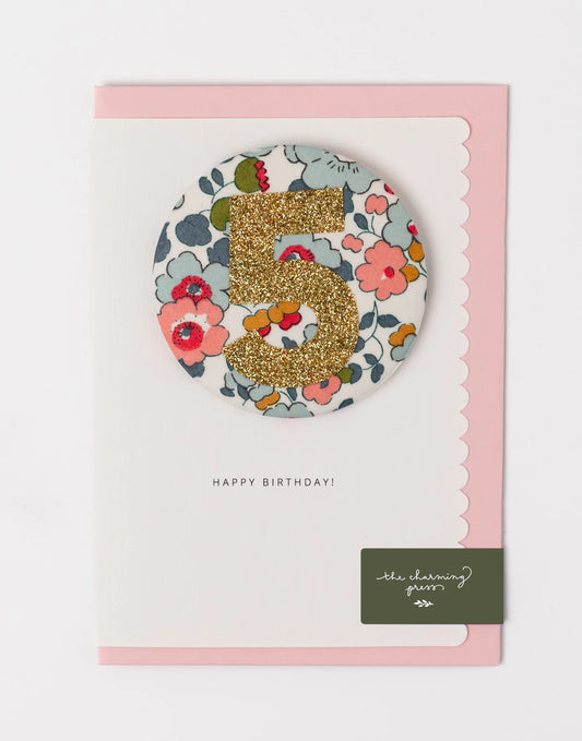 Age 5 Birthday Badge Card