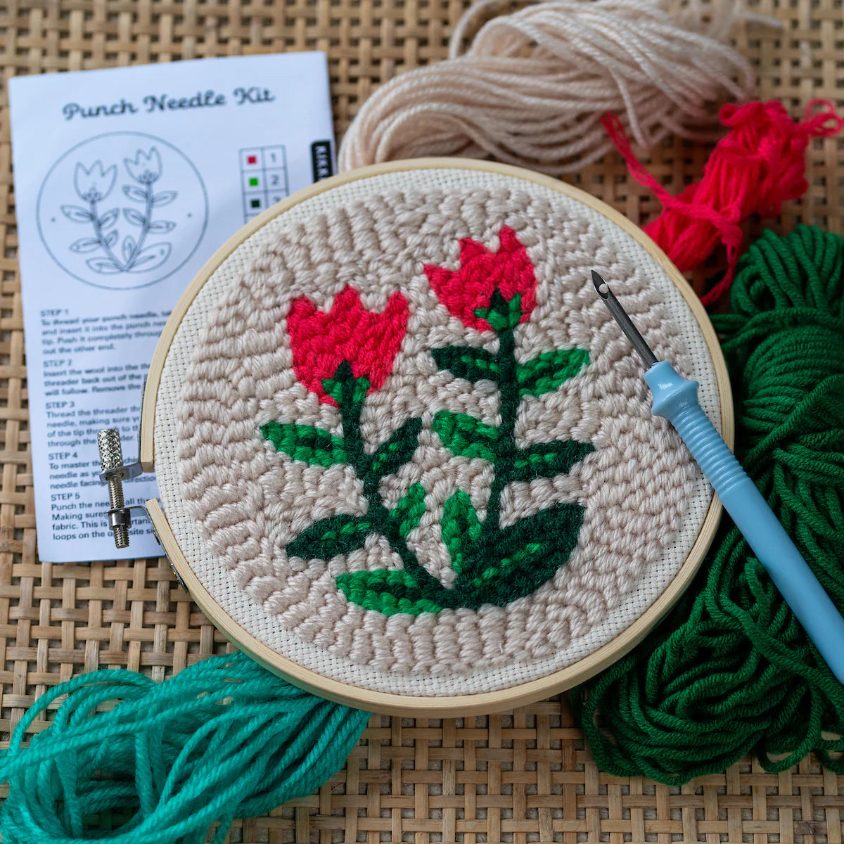 Punch Needle Kit: Tulips