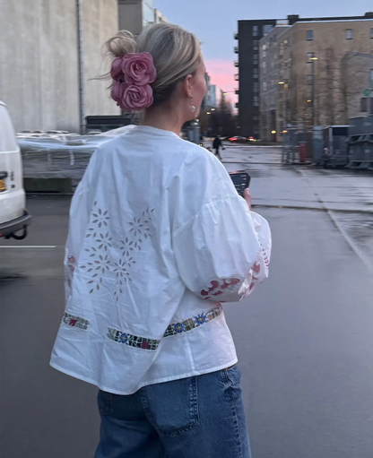 Embroidered Shirt White