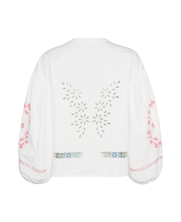 Embroidered Shirt White