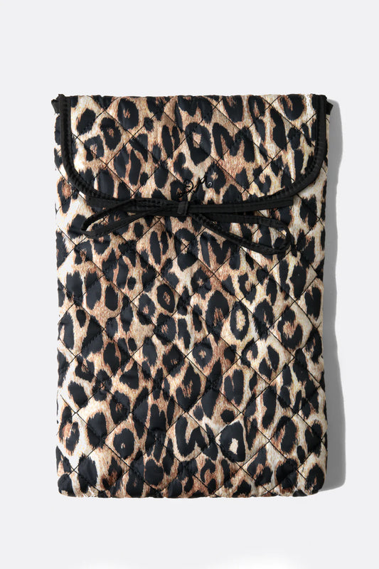 Bow Laptog Bag: Leopard