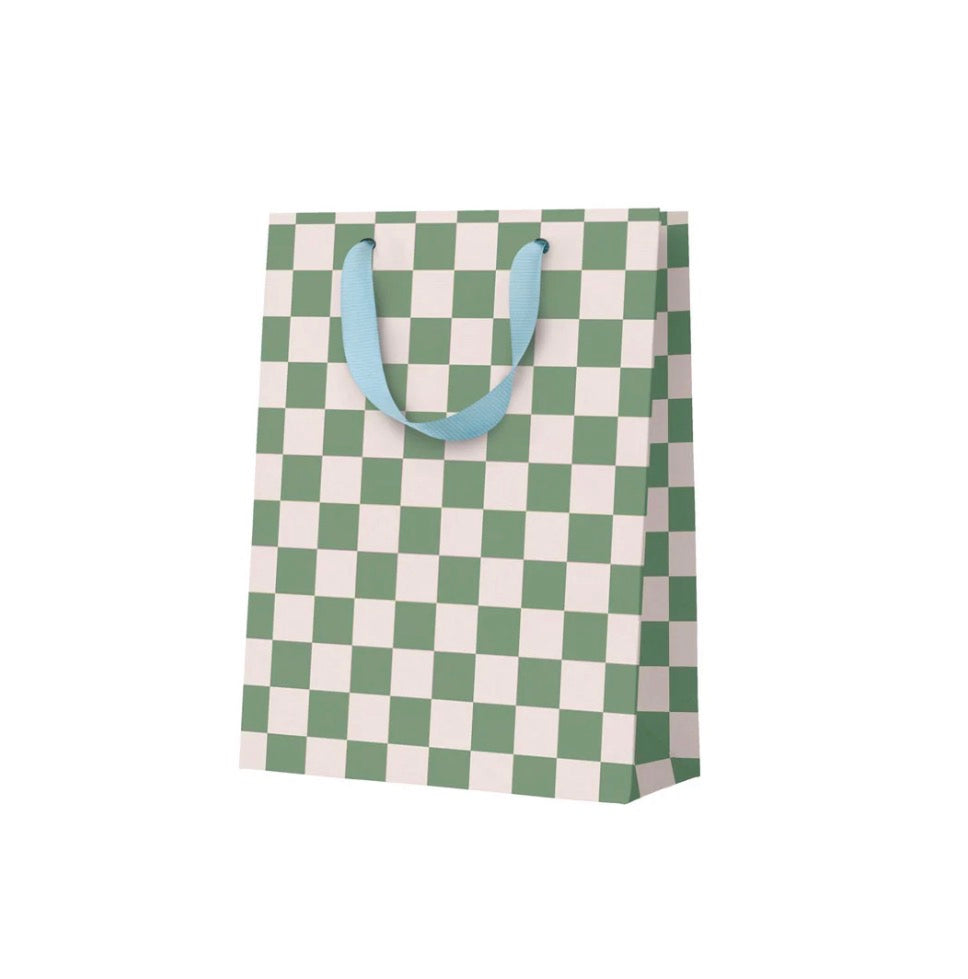 Khaki Checkerboard Medium Bag