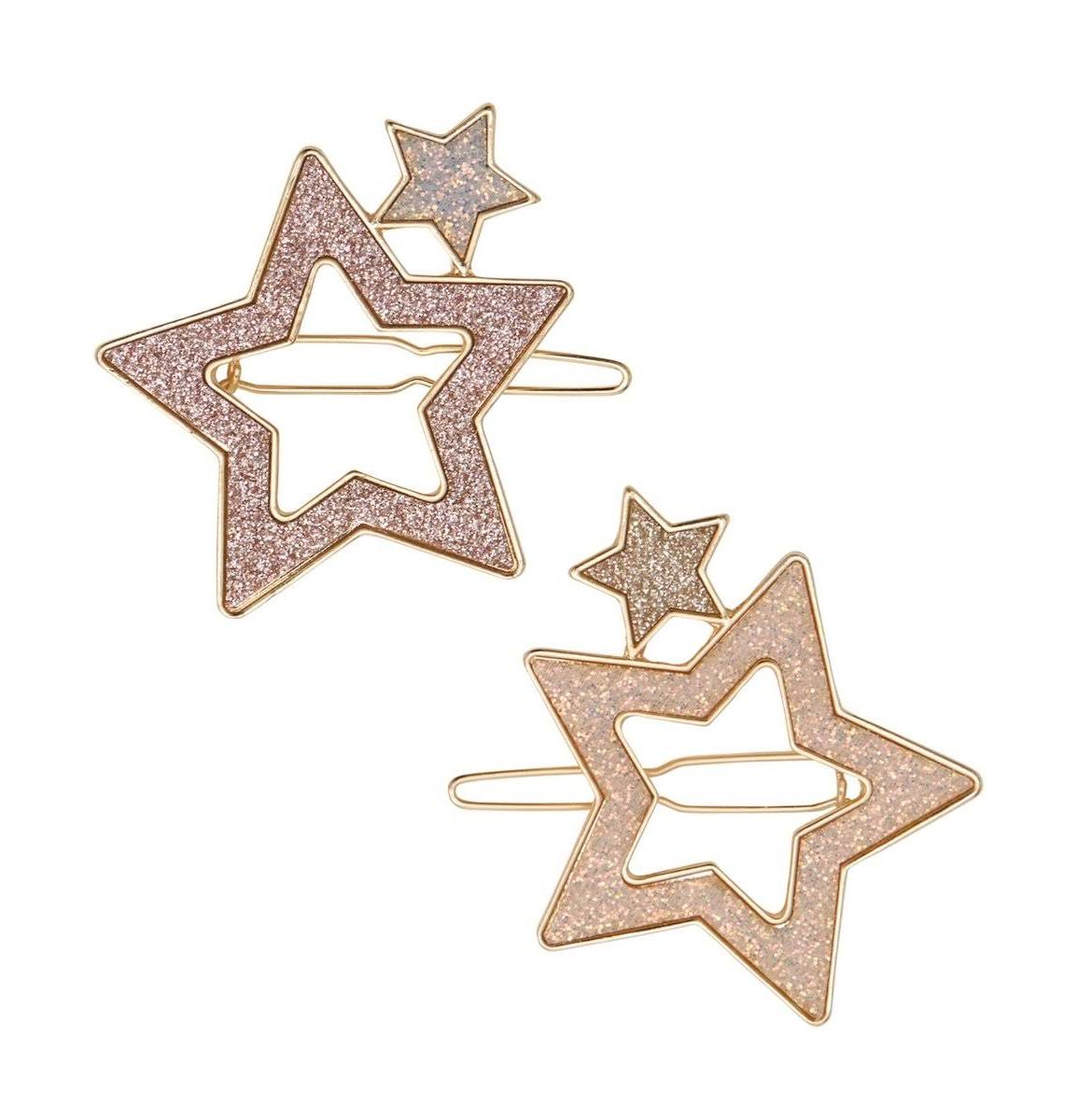 Super Sparkle Star Snap Hair Clips