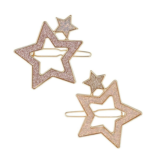 Super Sparkle Star Snap Hair Clips