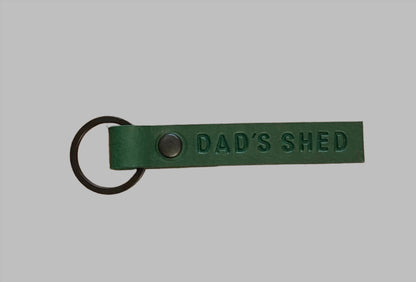 Dad’s Shed Green Keychain