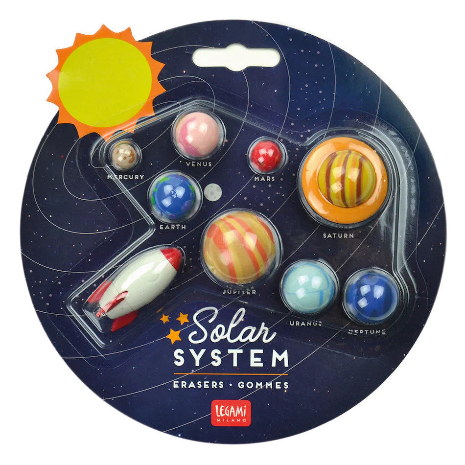 Legami Solar System Erasers