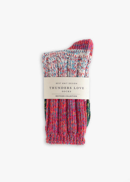 Thunders Love Helen Collection Pink Love Socks