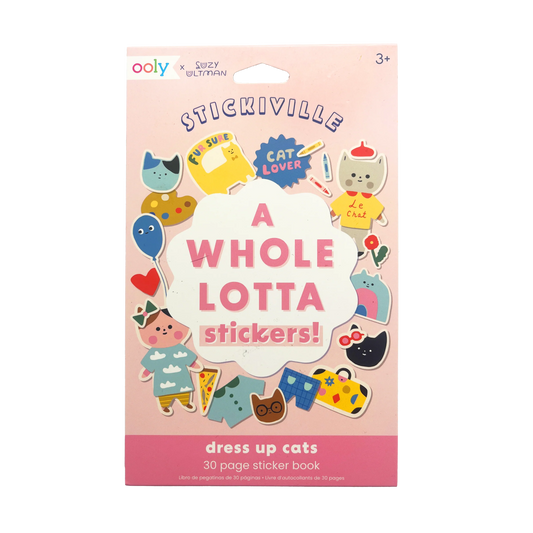 Ooly X Suzy Sticksville Stickers Dress Up Cats