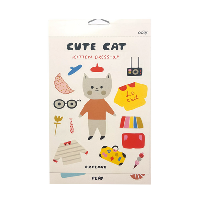 Ooly X Suzy Sticksville Stickers Dress Up Cats