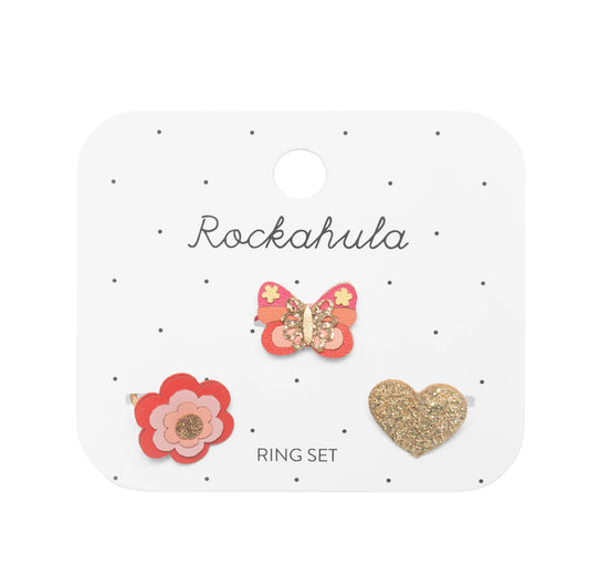 Bella Butterfly Ring Set