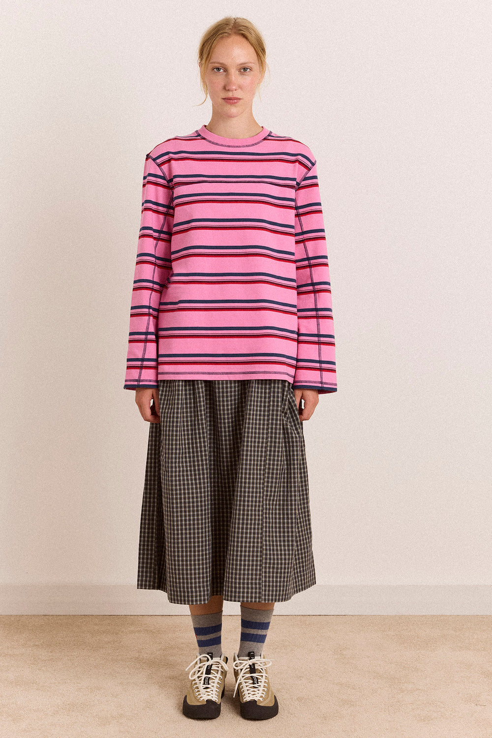 Samara Pink Stripe Tee