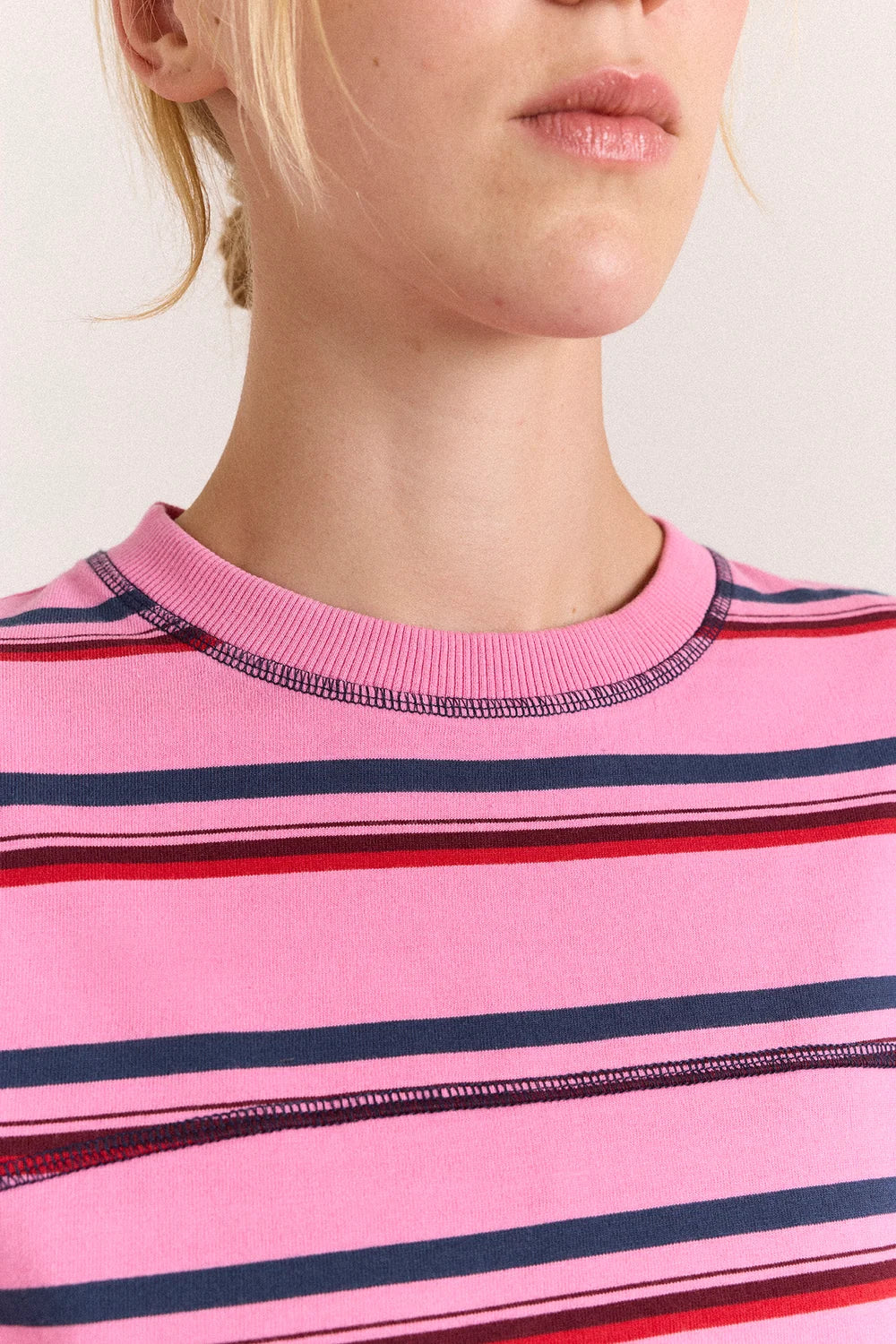 Samara Pink Stripe Tee